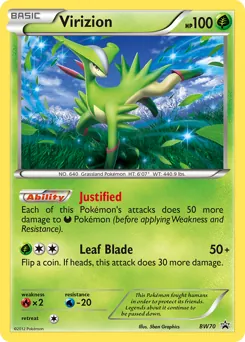 BW Black Star Promos Virizion Pokémon card